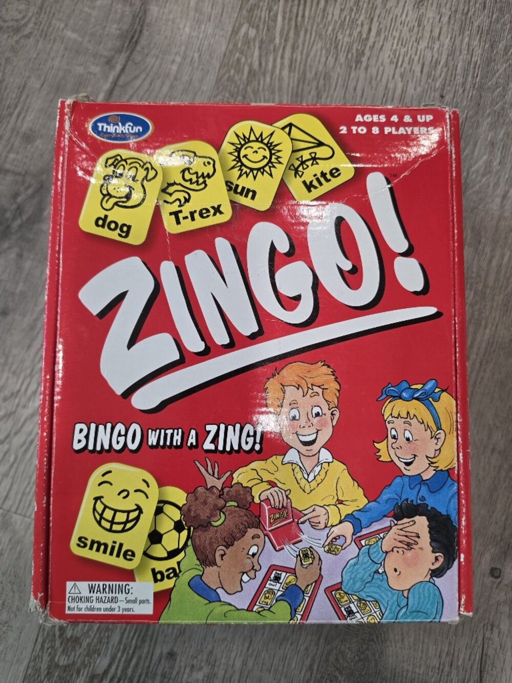 Thinkfun Zingo Bingo Game Ages 4+ Educational Family Toy For 2-8 Players